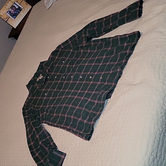 Deluth Trading‎ Green Pink Durable Comfortable Womens Size Large Pre- Loved - Picture 1 of 6